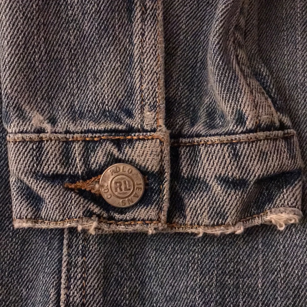 Petite Ralph Lauren cropped jean jacket - Picture 7 of 10